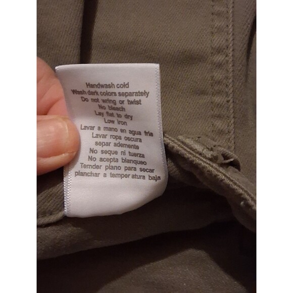 Judy Blue 11/30 High Waist Green Cargo Carpenter Slim Fit Pants Olive Utility - Picture 10 of 10